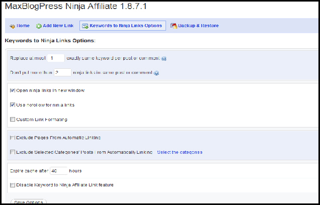 Maxblogpress Ninja Affiliate Plugin Review