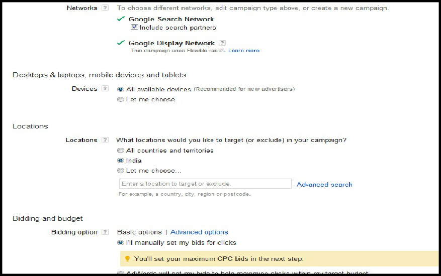 how to configure your google adwords campaign