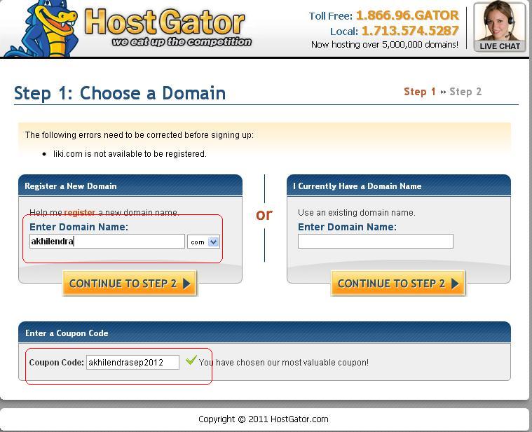 hostgator discount promo Coupon Code september 2012
