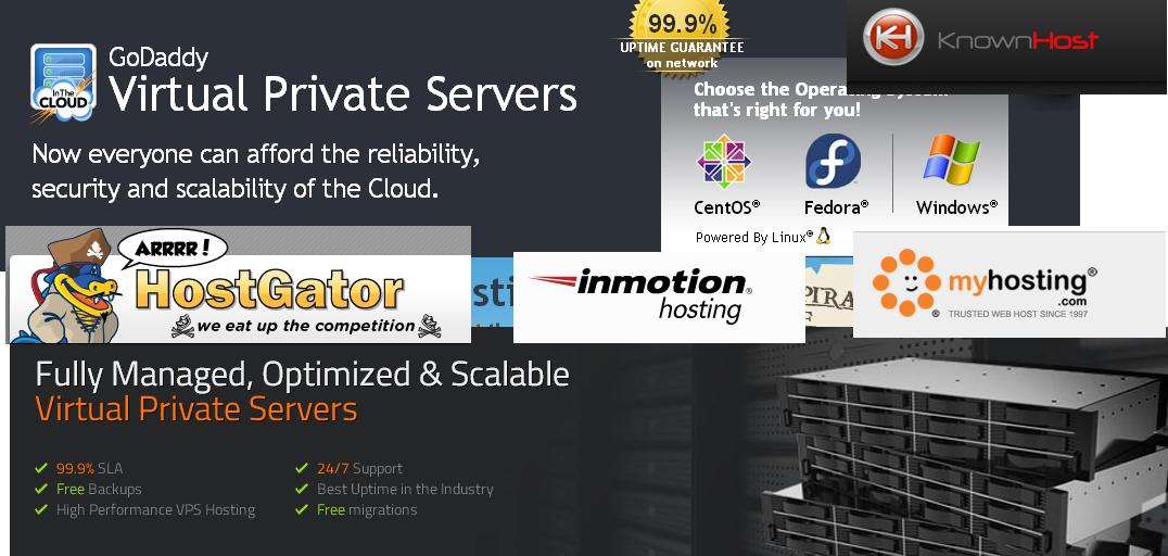 best vps host-Hostgator Vs Myhosting Vs Knowhost Vs Godaddy Vs Inmotion