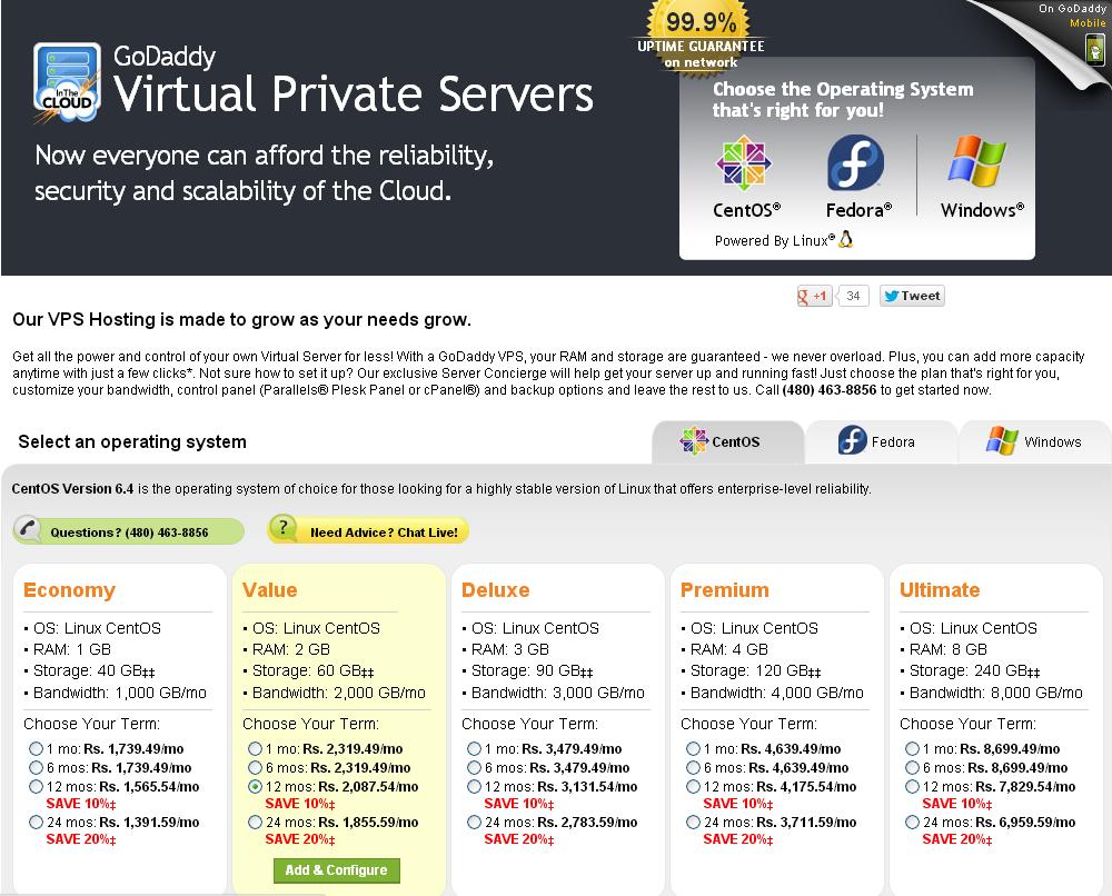 godaddy vps review