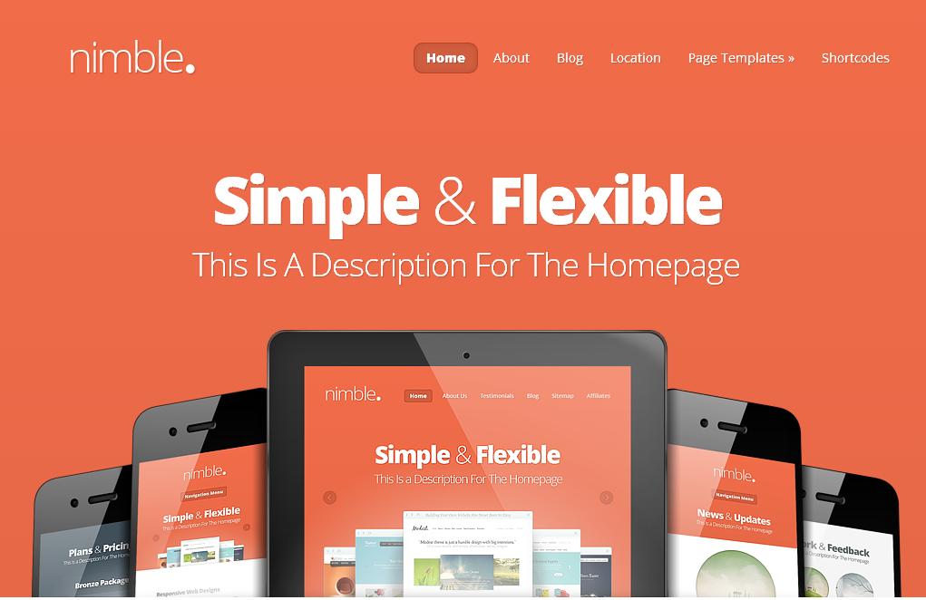 nimble elegant themes