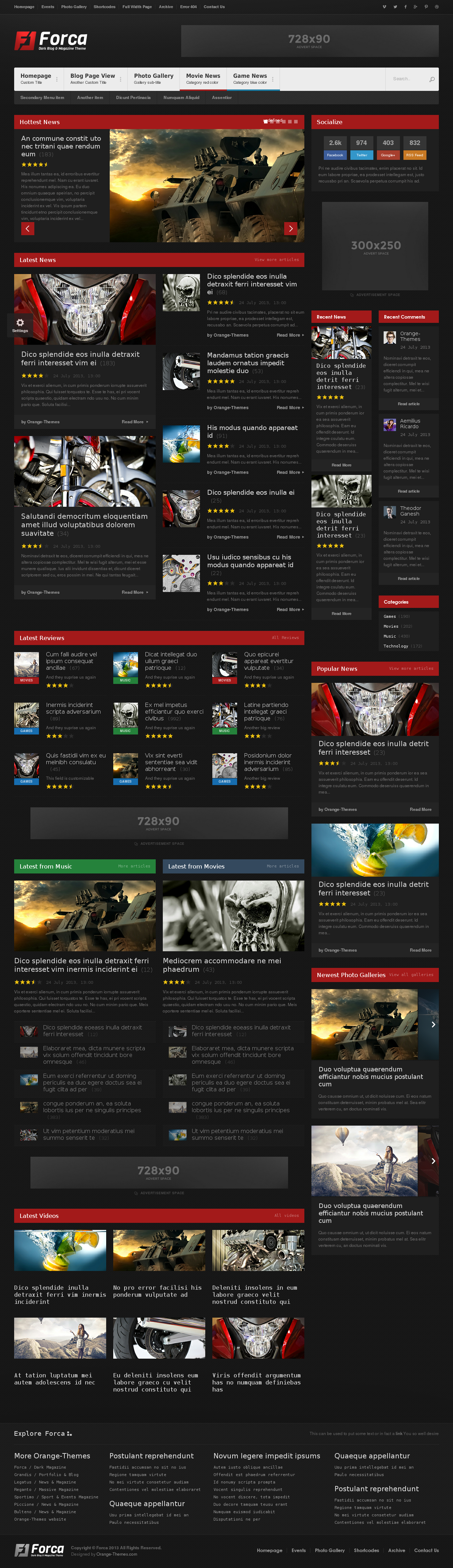 Forca - Responsive News-Magazine HTML Template