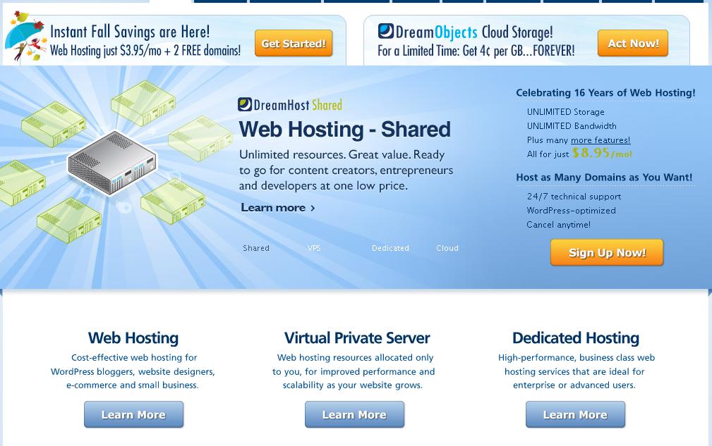 dreamhost review-website hosting